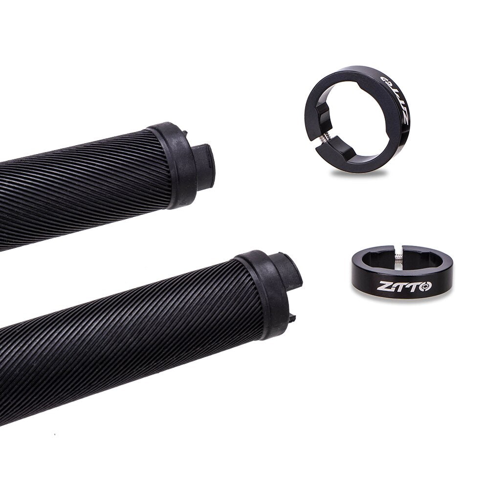 ZTTO 1Pair AG40 MTB Grips For Mountain Bike Fixed Gear Lock-on grip Anti-Slip Handlebar Shock-Proof Rubber Bicycle Grips Parts
