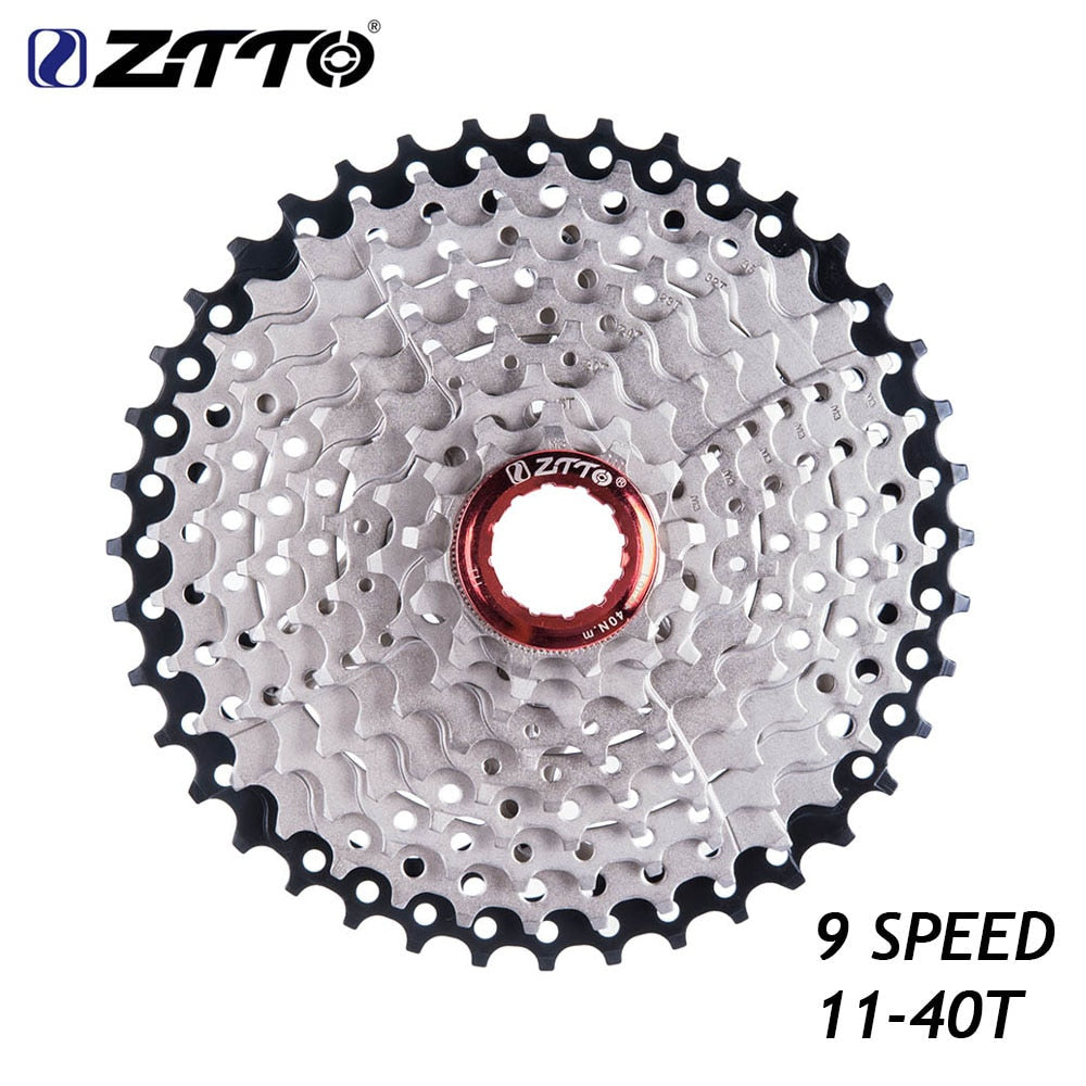 ZTTO MTB 9 Speed 11-40T 11-42T Cassette 9speed 11- 42 Bicycle Freewheel 11-40 9s for M430 M4000 High Quality Mountain Bike K7