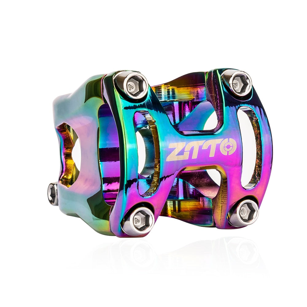ZTTO Enduro MTB Stem 50mm High Strength CNC 0 Degree Rise Forged Aluminum Alloy 31.8 Handlebar AM Bicycle Purple Green Colorful