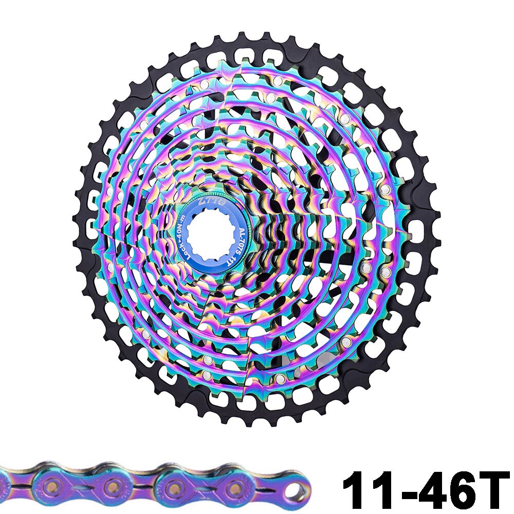 ZTTO MTB 11 Speed 11-50 46T Golden Cassette 50T 11v k7 Ultralight Steel Lightweight 11s 11speed Sprocket HG Standard