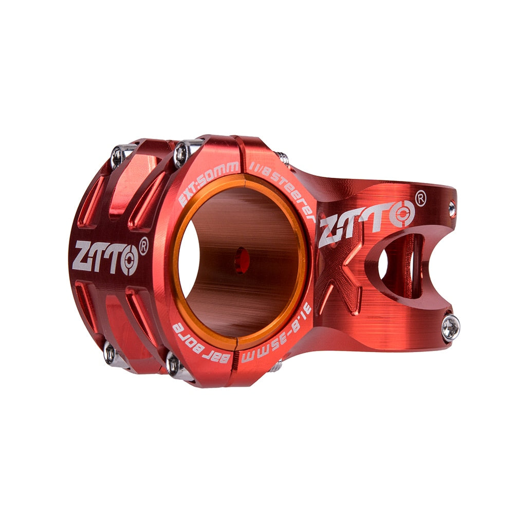 ZTTO MTB 50mm Stem CNC 35mm 31.8mm Handlebar Bicycle Ultralight 0 Degree Rise Durable DH AM Enduro 28.6mm Steerer Mountain Bike