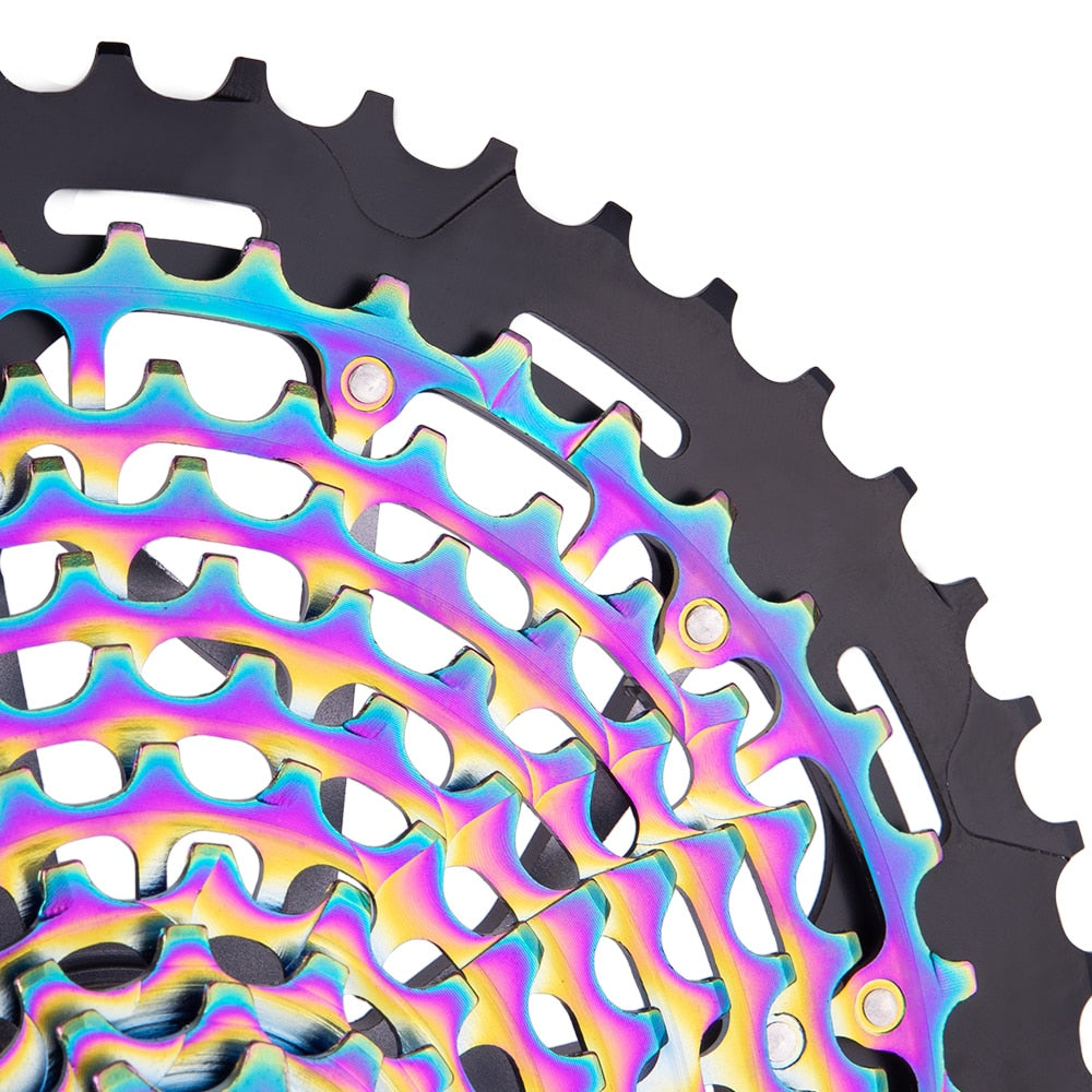 ZTTO MTB XD 12 Speed 9-50T Cassette Ultralight CNC Steel Rainbow Golden 375g Ultimate 12speed 9x46 Sprocket 1299 k7 Colorful ULT