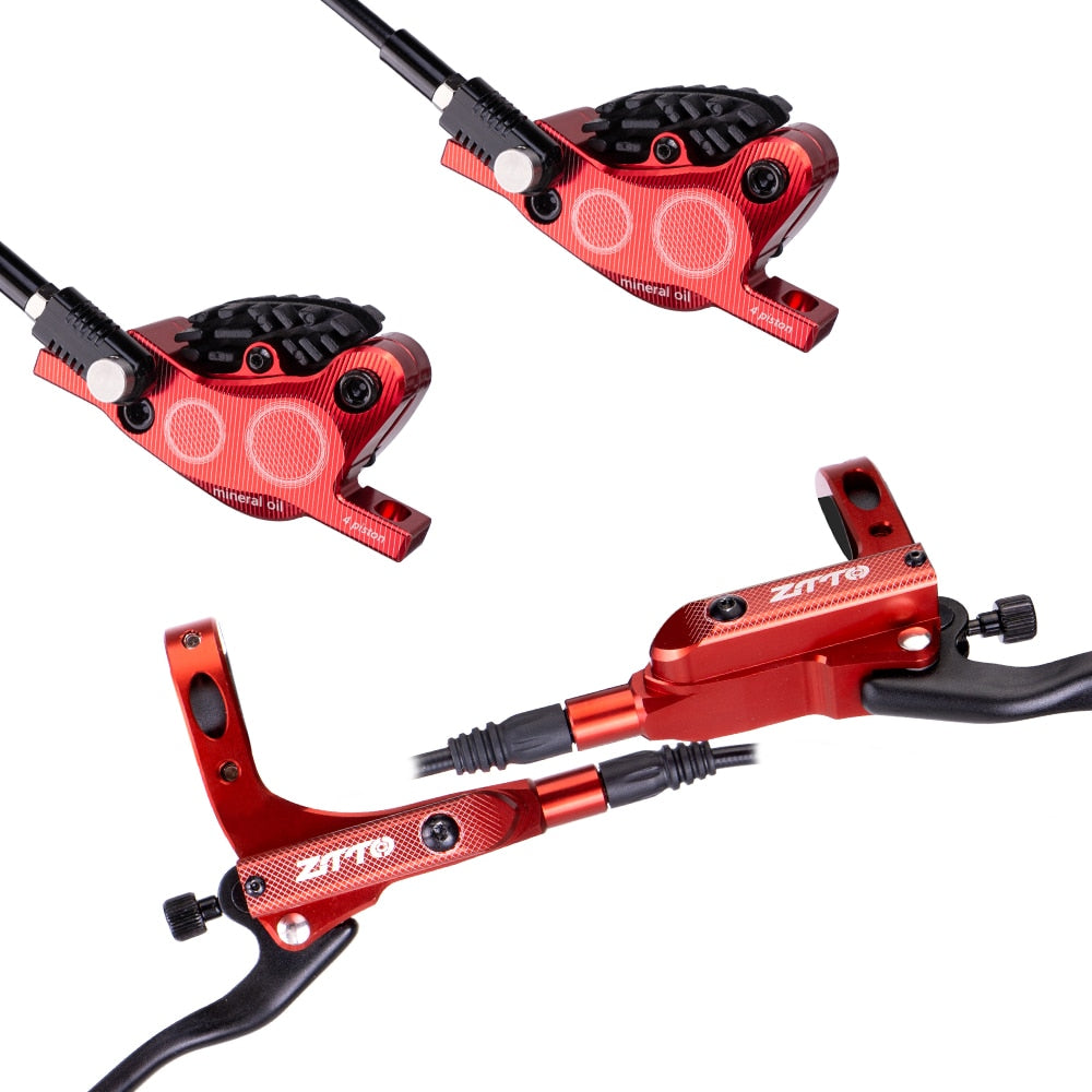 ZTTO MTB 4 Piston Hydraulic Disc Brake M840 With Cooling Full Meatal Pad CNC Tech Mineral Oil For AM Enduro Bicycle E4 ZEE M8120