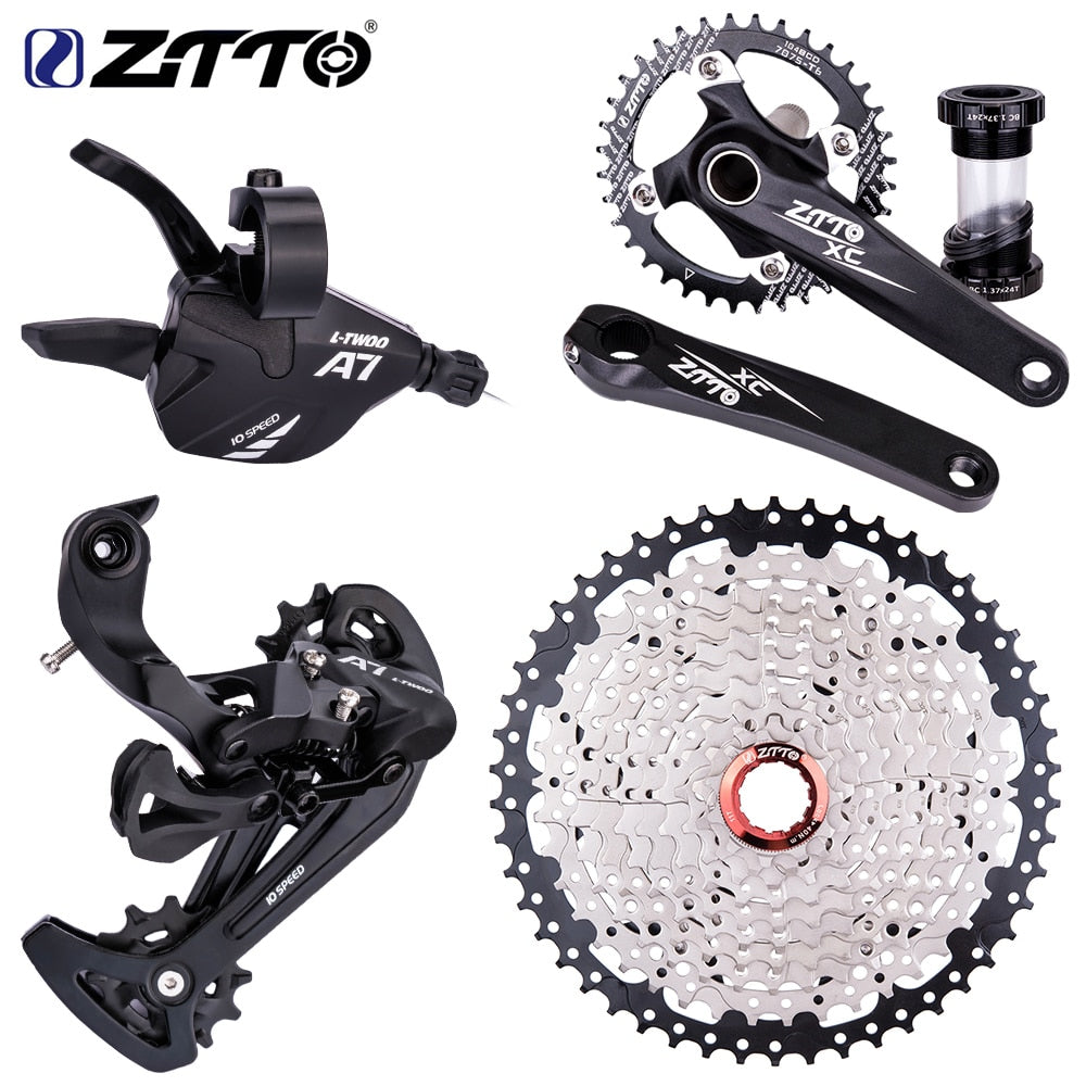ZTTO MTB 1x 10 Speed 11-50T Groupset 11/46T Wide Range Cassette 11-42T K7 With Crankset Shifter Derailleur 10s Group 10v Bike