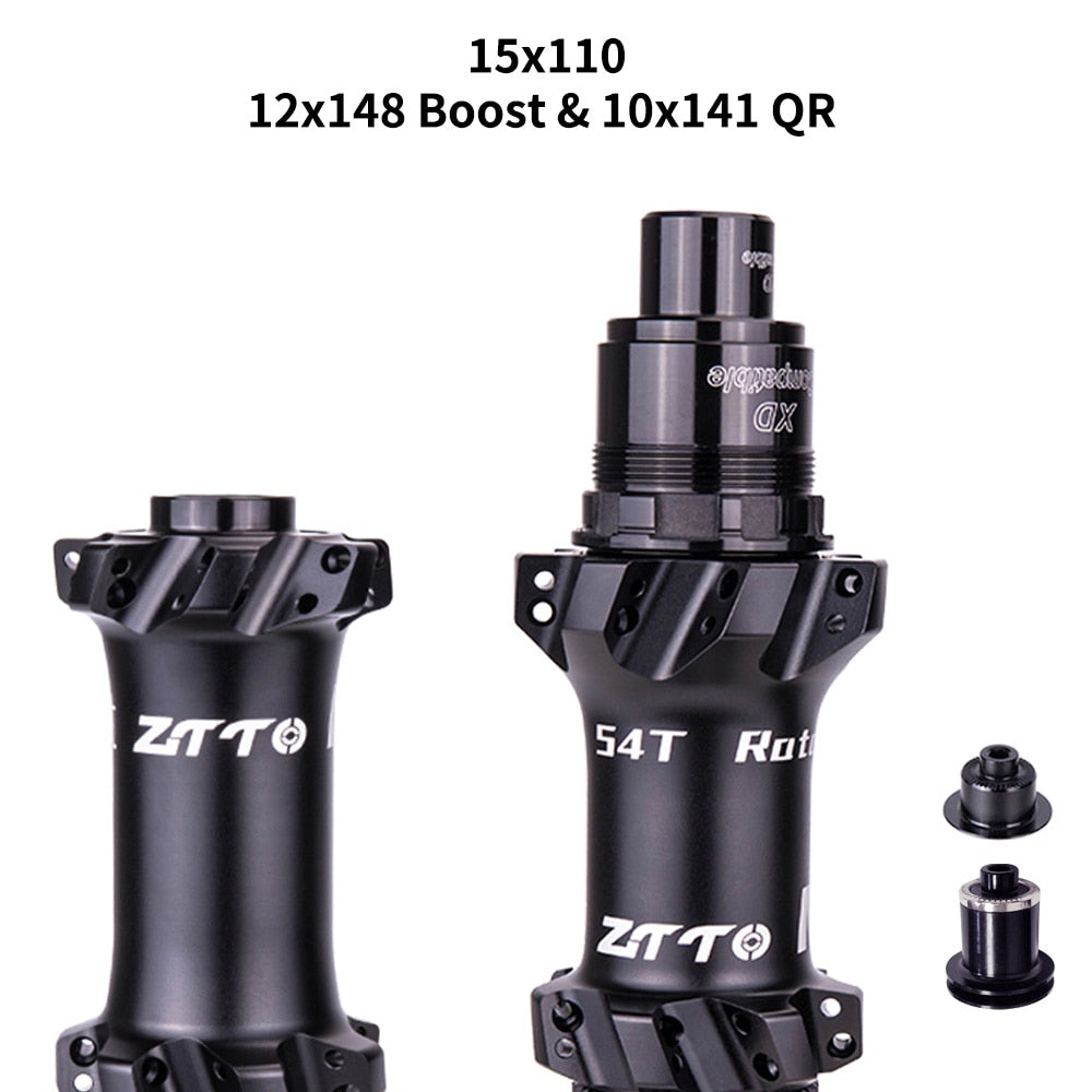 ZTTO M1 MTB Straightpull BOOST 148 Hub Ultralight 28 Hole Bushing 54T Ratchet HG XD MS Core 12 Speed Thru Axle 28h Maza Bicycle