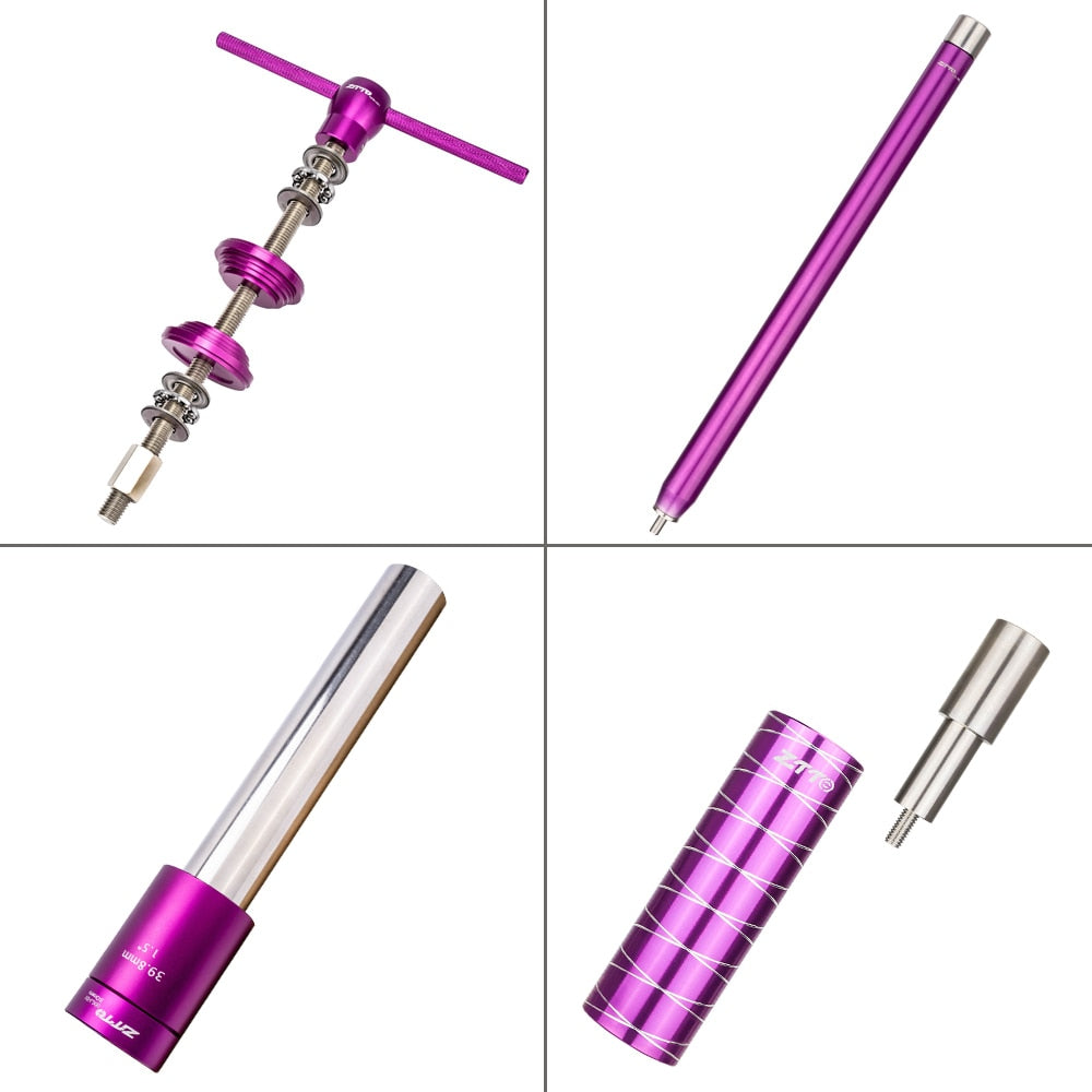 ZTTO Bicycle Threadless Headset Press Fit Install Tool Zero Stack Semi Integrated Steering Box Fork Crown Nut Installer Driver