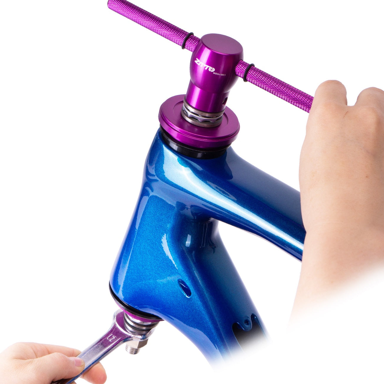 ZTTO Bicycle Threadless Headset Press Fit Install Tool Zero Stack Semi Integrated Steering Box Fork Crown Nut Installer Driver