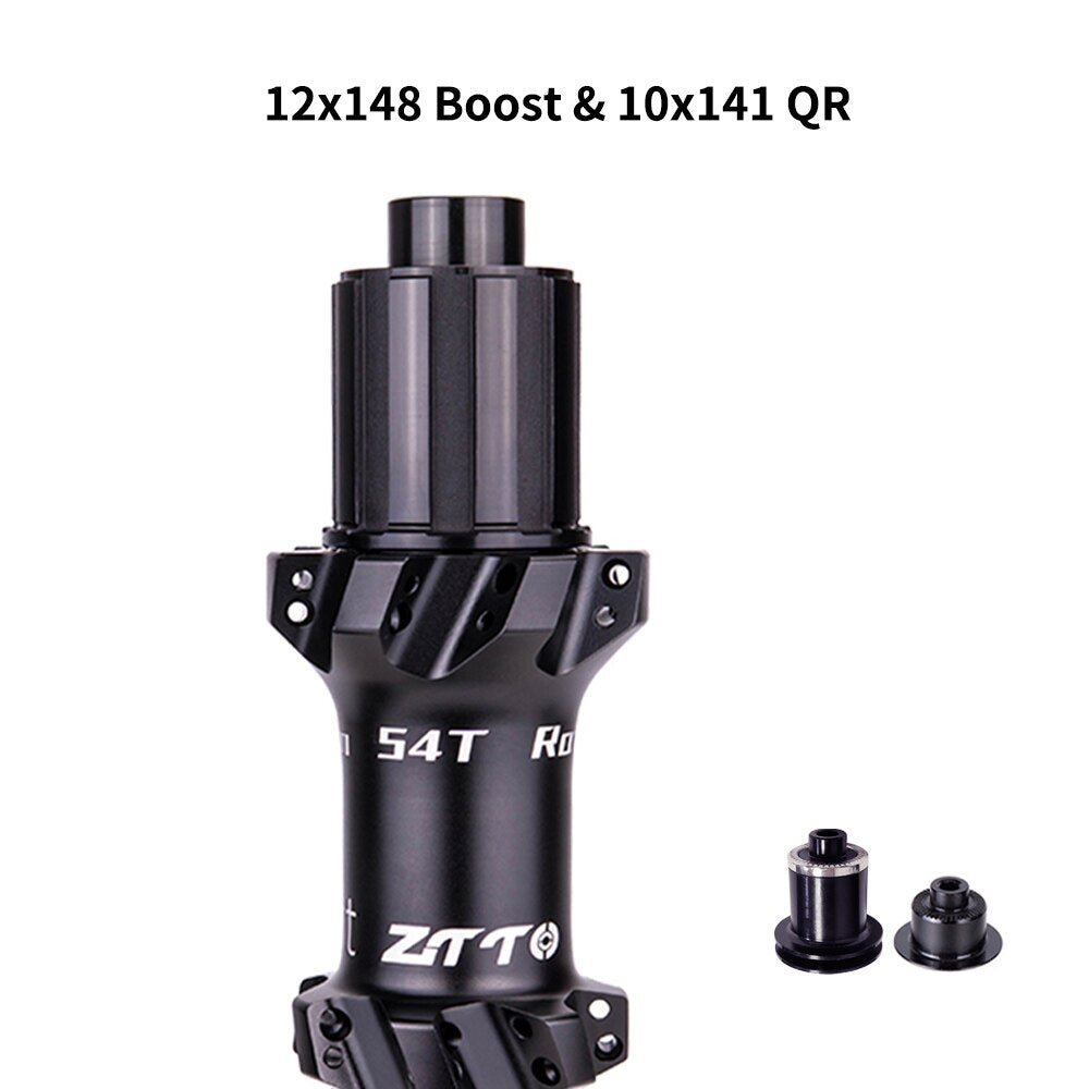 ZTTO M1 MTB Straightpull BOOST 148 Hub Ultralight 28 Hole Bushing 54T Ratchet HG XD MS Core 12 Speed Thru Axle 28h Maza Bicycle