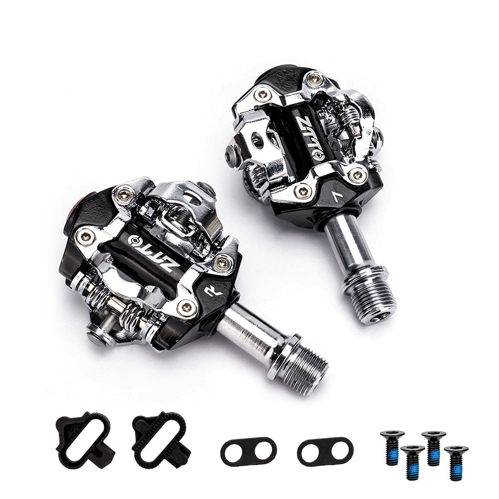 ZTTO MTB Mountain Bike Safest Clipless Pedals Self Locking XC with Cleats Click Compatible with M8000 EH500 Sealed Bearing
