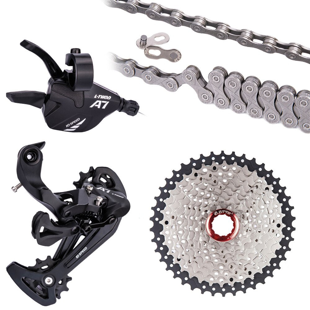 ZTTO MTB 10 Speed 11-42T 10v Groupset 11/50T Wide Range Cassette 11-36T K7 With Chain Shifter Derailleur 10s Group Mountain Bike