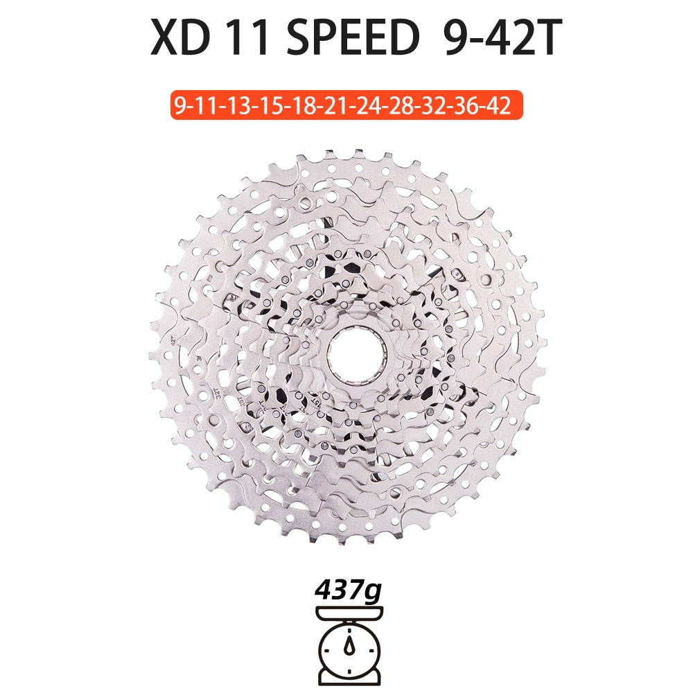 ZTTO ULT 11 Speed 9-46T Rainbow Cassette MTB XD Core Ultralight 363g Steel Durable Ultimate11s Sprocket 9-46 k7 511% Range