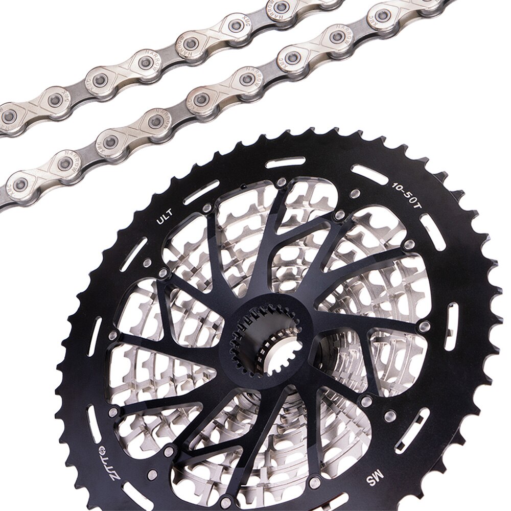 ZTTO Ultimate MTB 12 Speed Lightweight 376g Cassette 10-50T MS ULT Micro K7 Spline 12speed For M6100 M7100 M8100 Mountain Bike