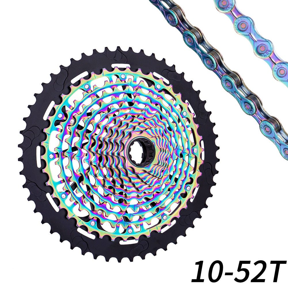 ZTTO MTB 12 Speed 10-52T Eagle Cassette Ultimate XD Freewheel Rainbow 385g ULT 10-50T CNC Steel Ultralight 12s k7 12v Colorful