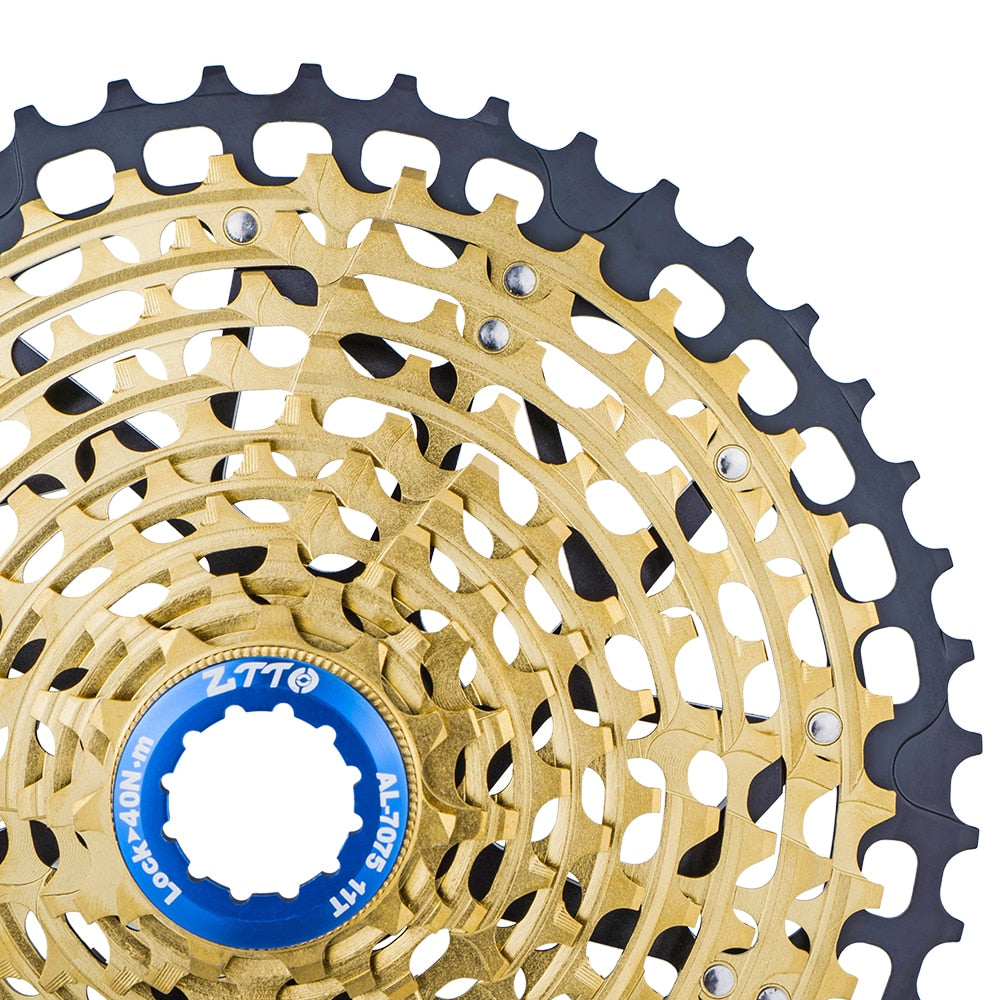 ZTTO MTB 11 Speed 11-50 46T Golden Cassette 50T 11v k7 Ultralight Steel Lightweight 11s 11speed Sprocket HG Standard