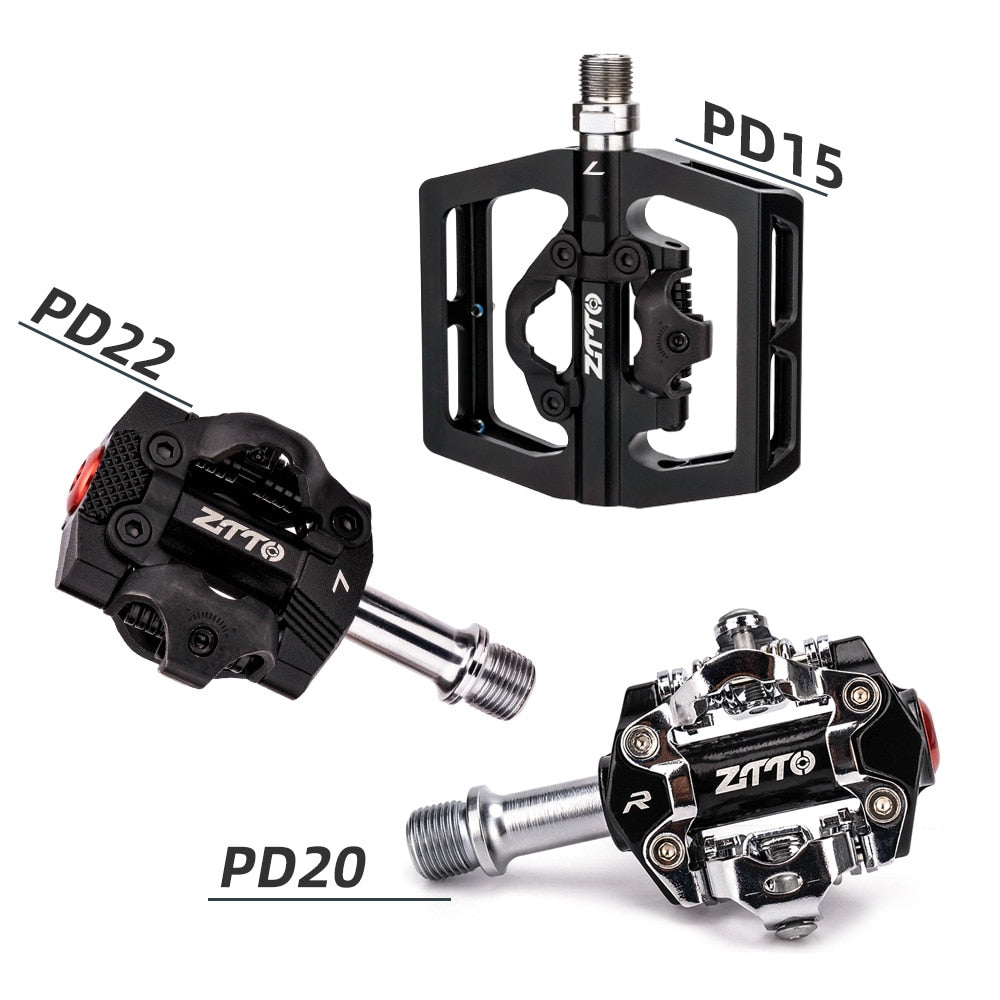 ZTTO MTB Mountain Bike Safest Clipless Pedals Self Locking XC with Cleats Click Compatible with M8000 EH500 Sealed Bearing