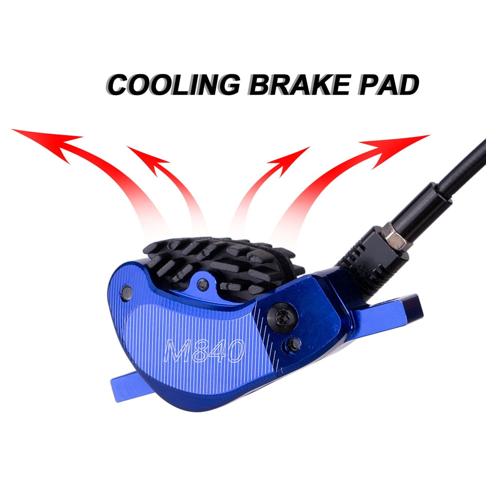 ZTTO MTB 4 Piston Hydraulic Disc Brake M840 With Cooling Full Meatal Pad CNC Tech Mineral Oil For AM Enduro Bicycle E4 ZEE M8120