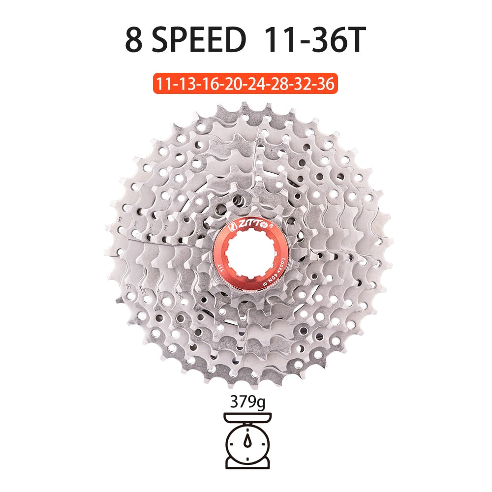 ZTTO 8 Speed Road Bike MTB Cassette 11-25 11-28 11-36 11-46T Gravel 8s Bicycle Freewheel 8v 8Speed 2400 Claris TX800 Compatible