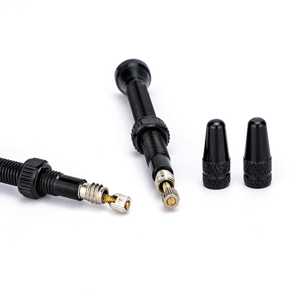 ZTTO Bicycle 60mm Tubeless Valve Stems 40mm Presta Valve With Core FV French Tyre F/V No Tubes For Road Bike MTB Tire