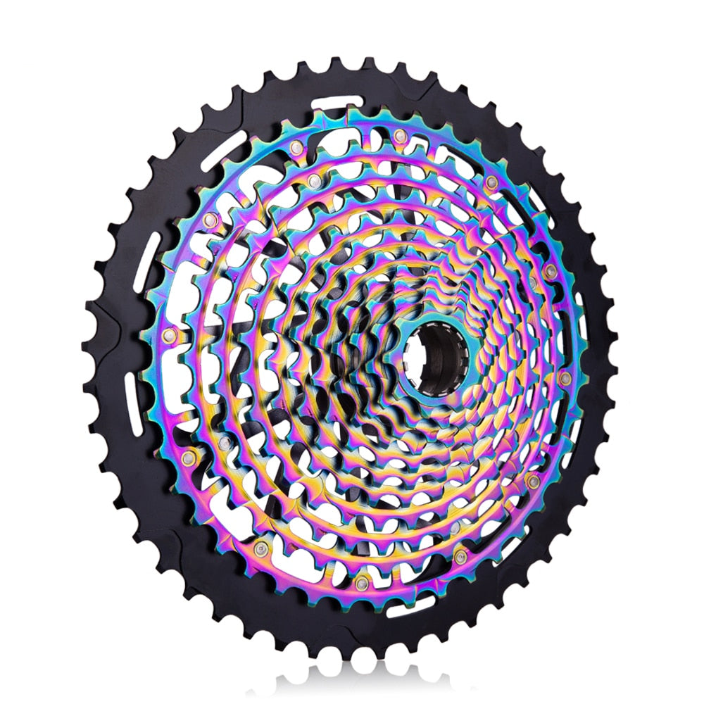ZTTO MTB XD 12 Speed 9-50T Cassette Ultralight CNC Steel Rainbow Golden 375g Ultimate 12speed 9x46 Sprocket 1299 k7 Colorful ULT