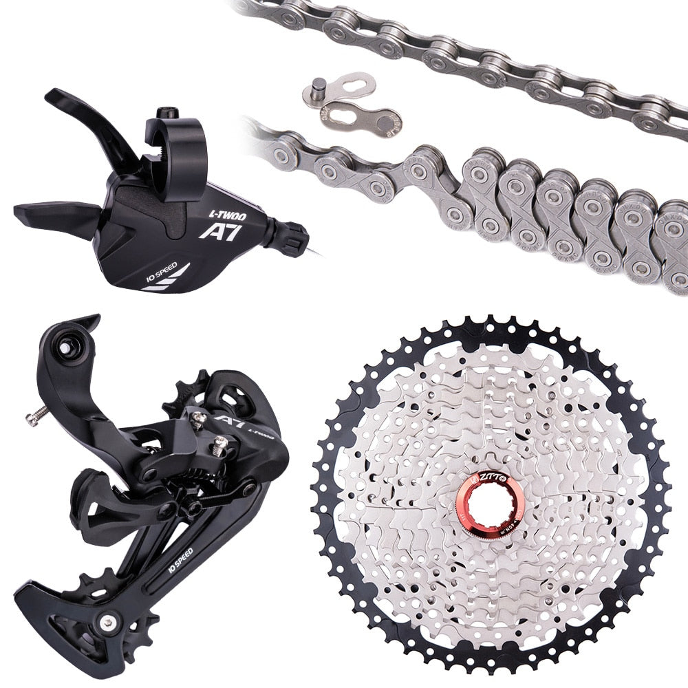 ZTTO MTB 10 Speed 11-42T 10v Groupset 11/50T Wide Range Cassette 11-36T K7 With Chain Shifter Derailleur 10s Group Mountain Bike