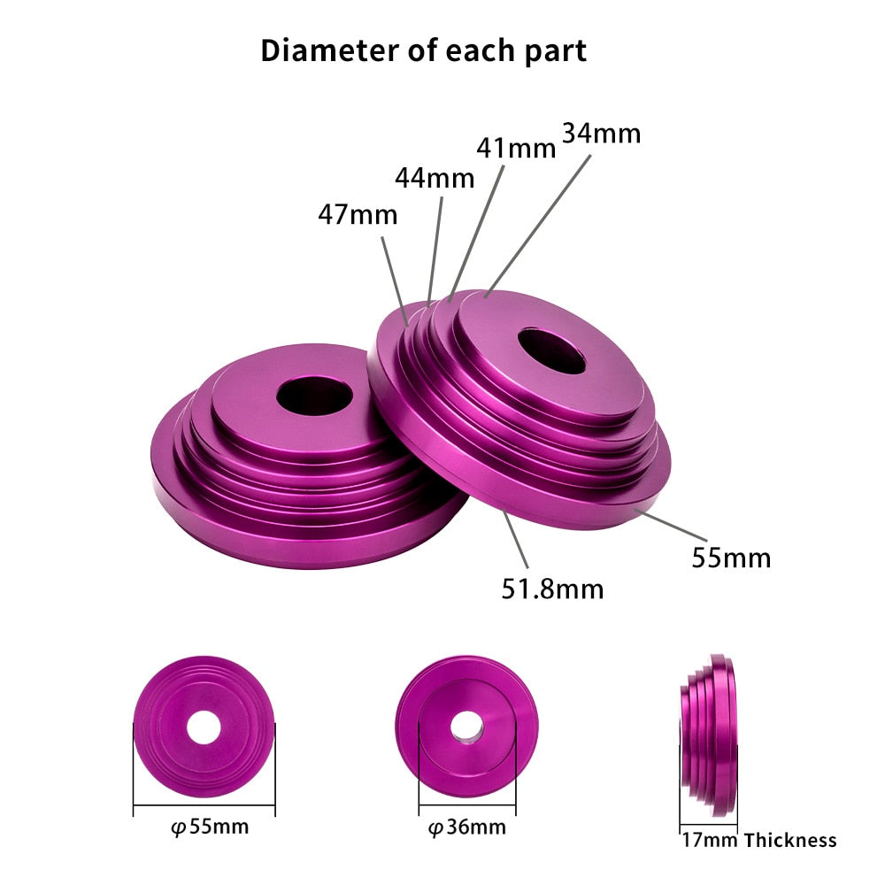 ZTTO Bicycle Threadless Headset Press Fit Install Tool Zero Stack Semi Integrated Steering Box Fork Crown Nut Installer Driver
