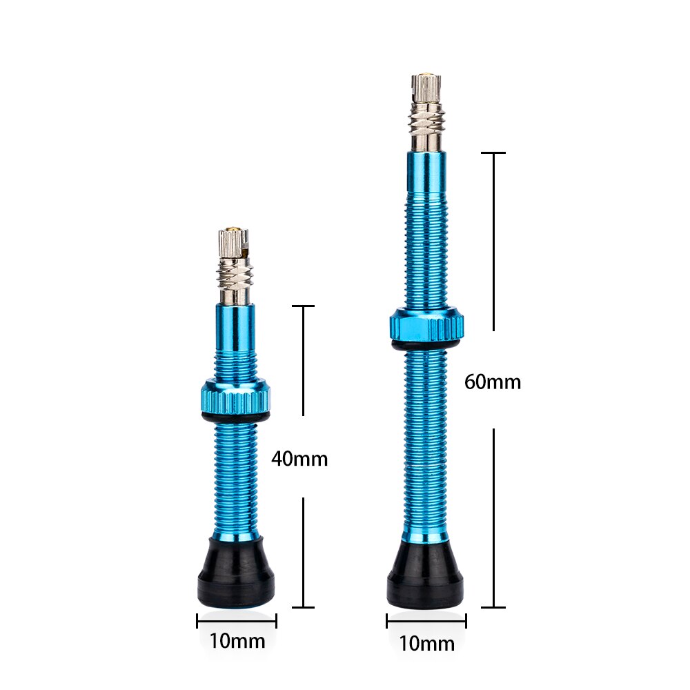 ZTTO Bicycle 60mm Tubeless Valve Stems 40mm Presta Valve With Core FV French Tyre F/V No Tubes For Road Bike MTB Tire
