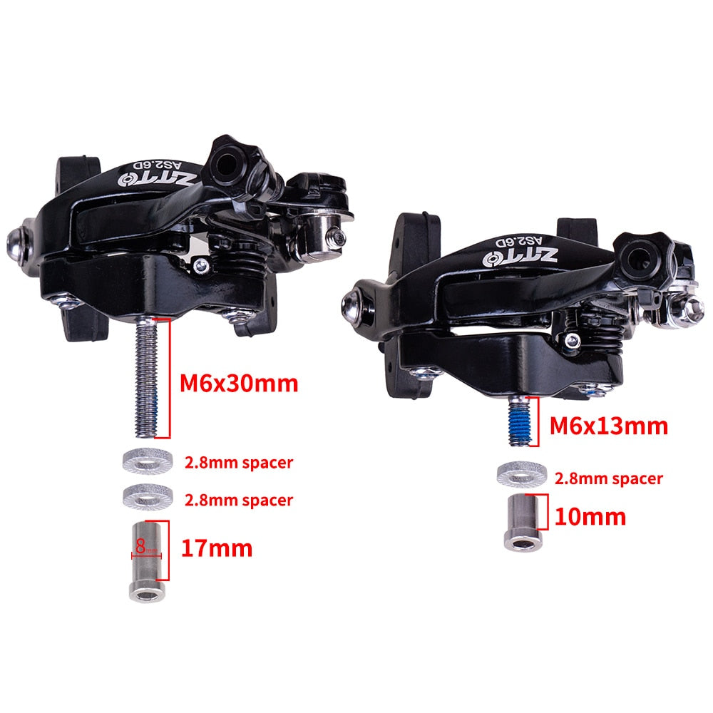 ZTTO Road Bike Brake Dual Pivot Caliper Folding Bicycle Side Pull Rim Brake Center Mount Front Rear vs 105 R7000