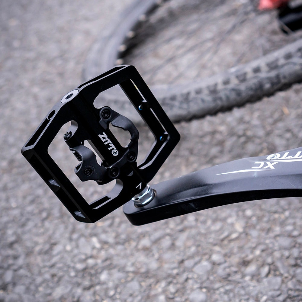 ZTTO MTB Mountain Bike Safest Clipless Pedals Self Locking XC with Cleats Click Compatible with M8000 EH500 Sealed Bearing