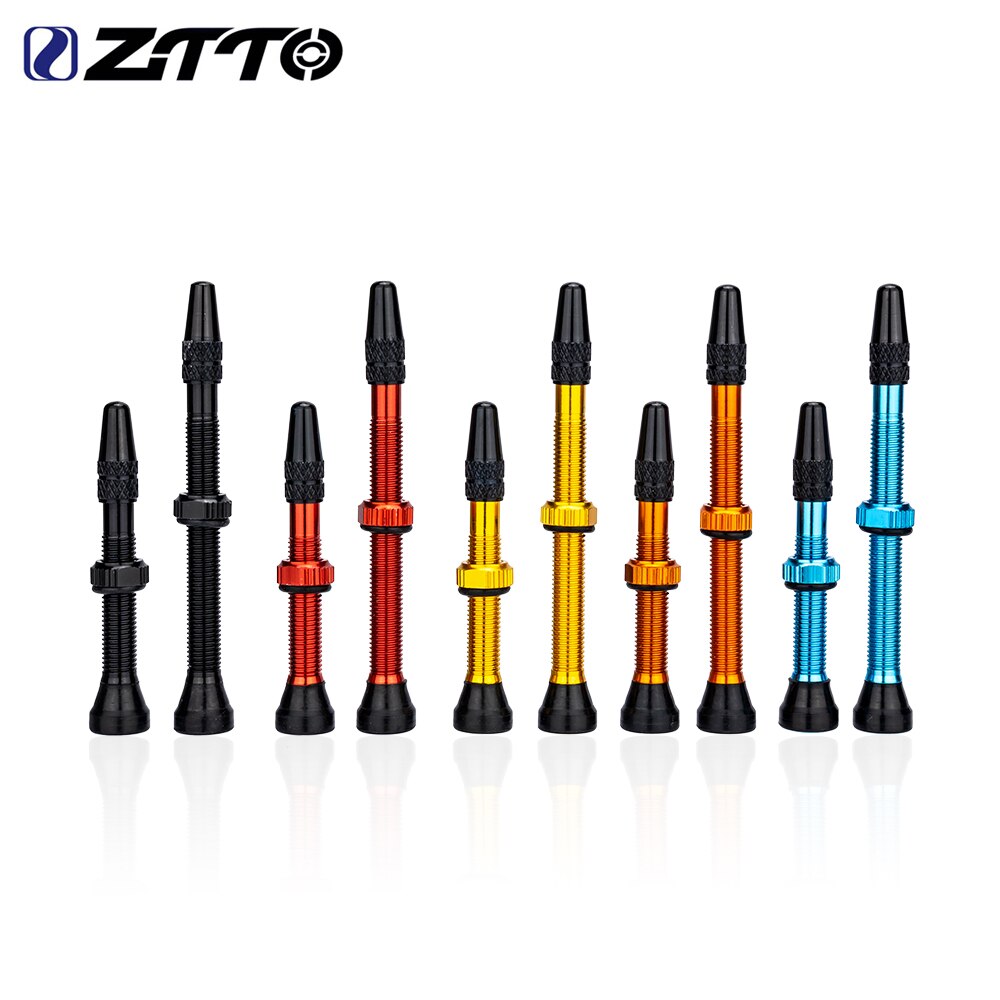 ZTTO Bicycle 60mm Tubeless Valve Stems 40mm Presta Valve With Core FV French Tyre F/V No Tubes For Road Bike MTB Tire
