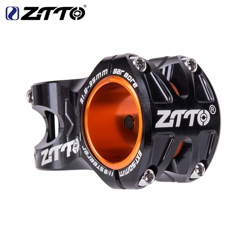 ZTTO MTB 50mm Stem CNC 35mm 31.8mm Handlebar Bicycle Ultralight 0 Degree Rise Durable DH AM Enduro 28.6mm Steerer Mountain Bike