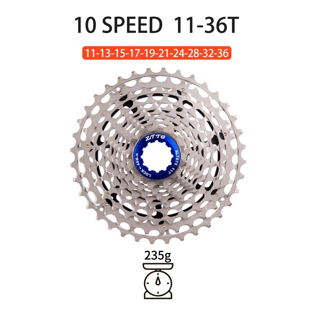 ZTTO 10 Speed 11-36T Bicycle Cassette ULT 10s Steel 10v K7 MTB Freewheel CNC for MTB Gravel Bike Ultimate XX X0 M980 M780