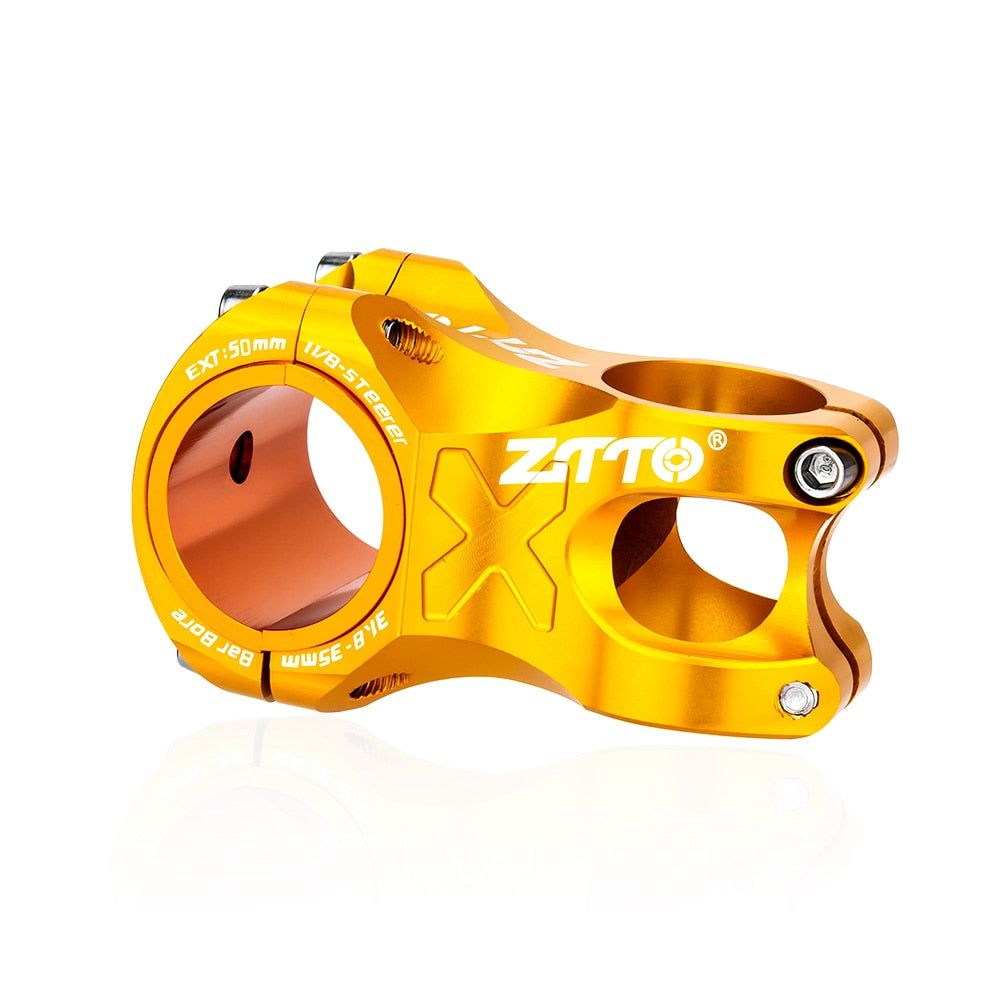 ZTTO MTB 50mm Stem CNC 35mm 31.8mm Handlebar Bicycle Ultralight 0 Degree Rise Durable DH AM Enduro 28.6mm Steerer Mountain Bike