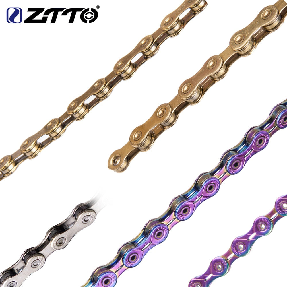 ZTTO MTB Road Bike 12 Speed Gold Chain Oil Slick 12v Eagle Golden 12speed Silver 12s 1x12 Connector Included 126L Links Bicycle