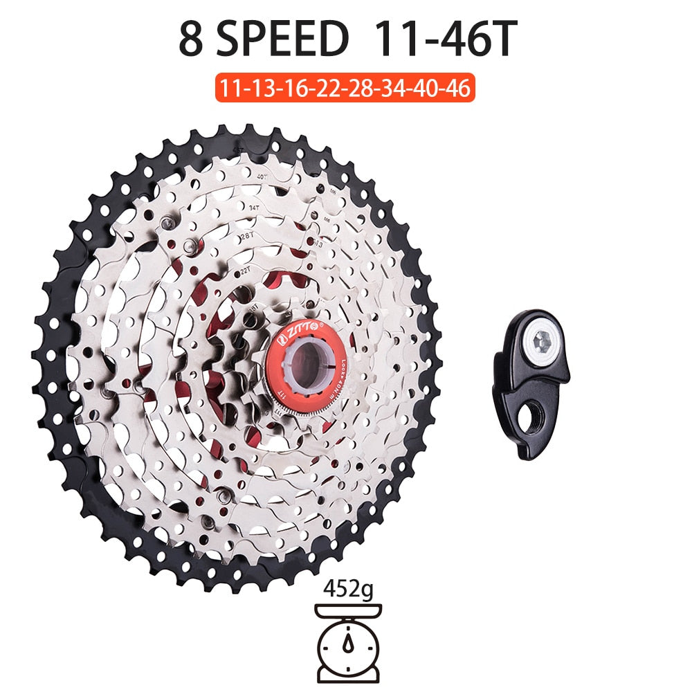 ZTTO 8 Speed Road Bike MTB Cassette 11-25 11-28 11-36 11-46T Gravel 8s Bicycle Freewheel 8v 8Speed 2400 Claris TX800 Compatible
