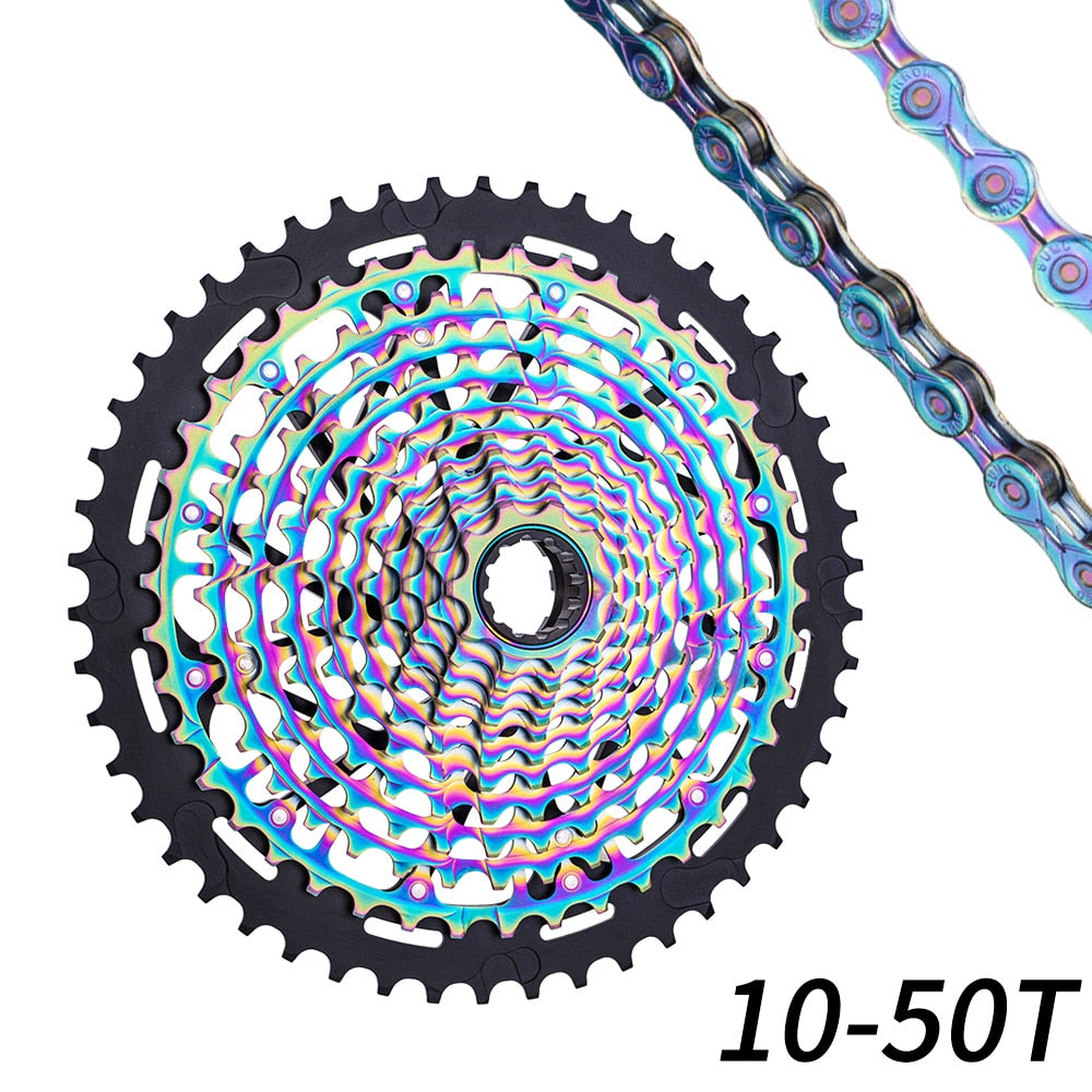 ZTTO MTB 12 Speed 10-52T Eagle Cassette Ultimate XD Freewheel Rainbow 385g ULT 10-50T CNC Steel Ultralight 12s k7 12v Colorful