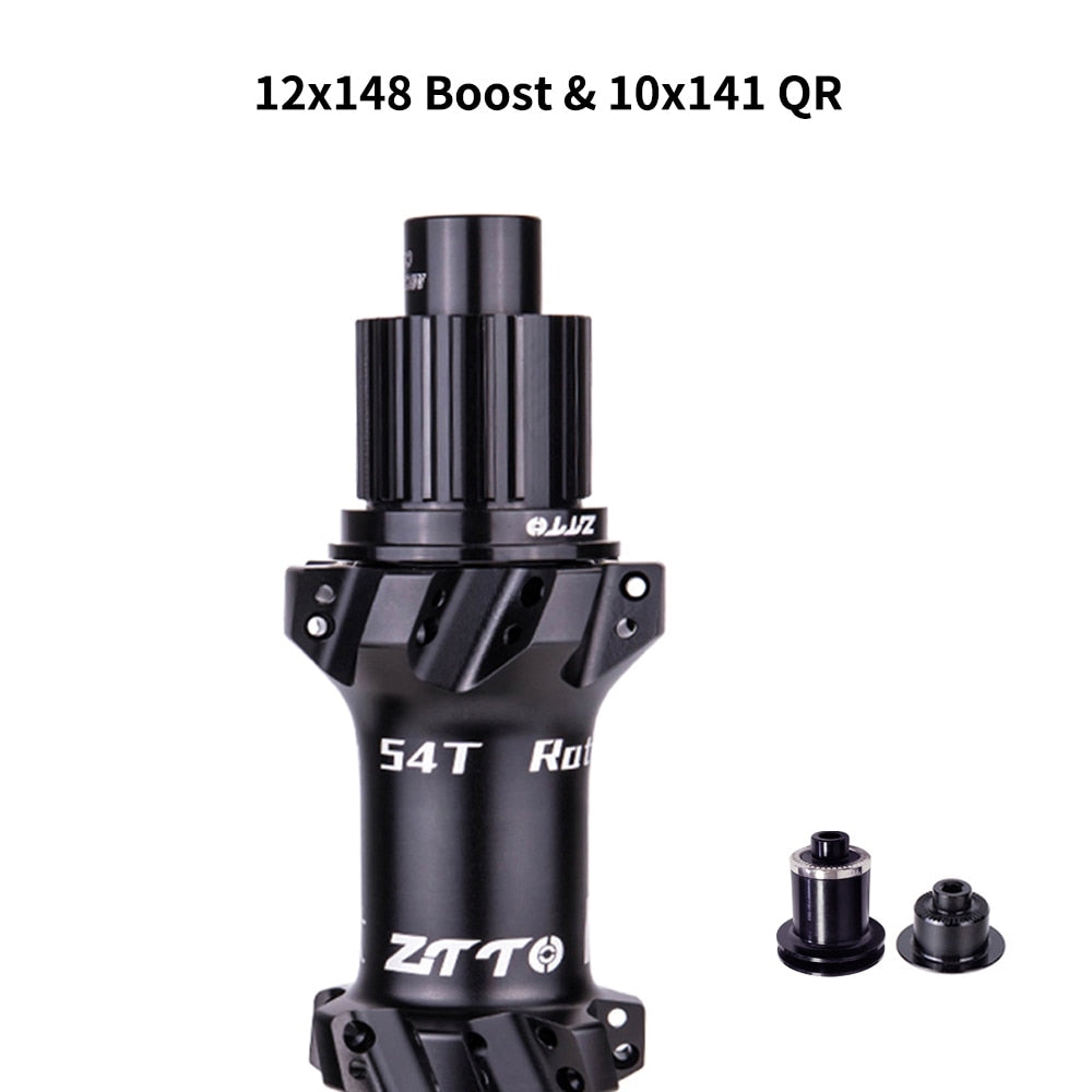 ZTTO M1 MTB Straightpull BOOST 148 Hub Ultralight 28 Hole Bushing 54T Ratchet HG XD MS Core 12 Speed Thru Axle 28h Maza Bicycle