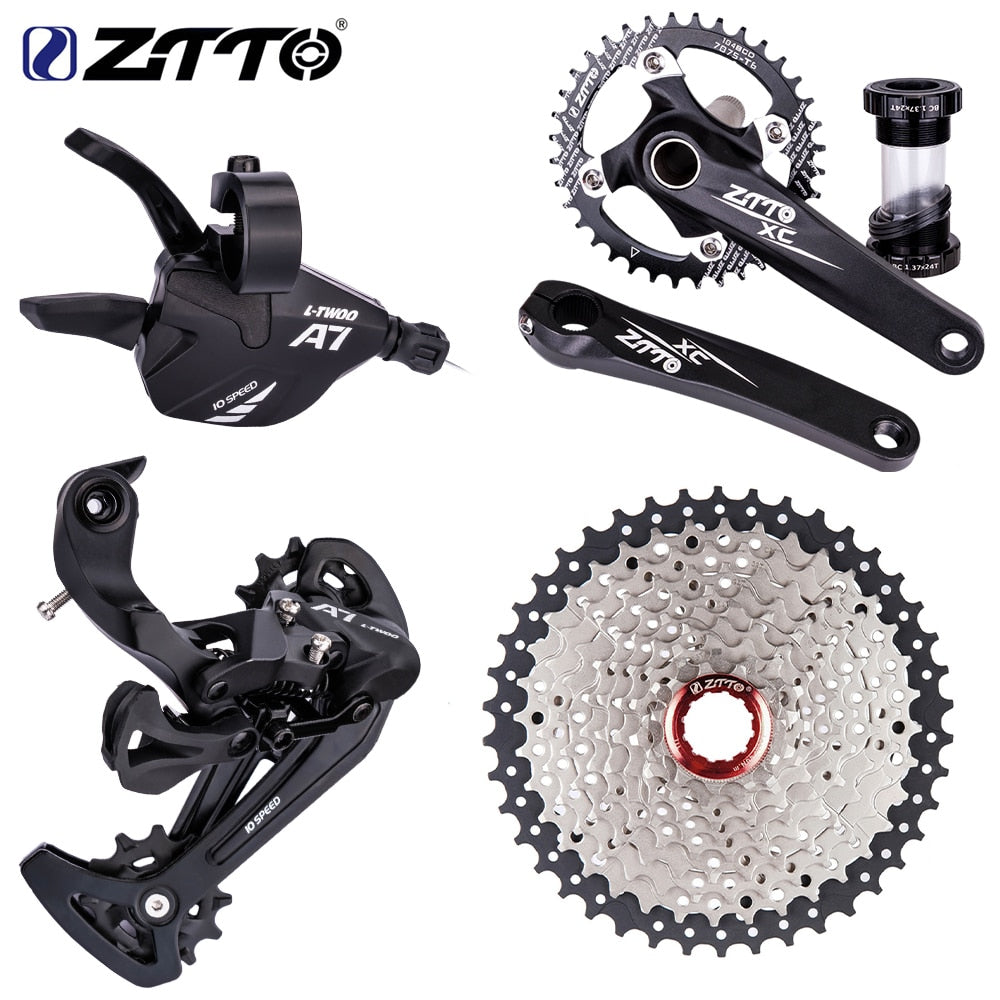 ZTTO MTB 1x 10 Speed 11-50T Groupset 11/46T Wide Range Cassette 11-42T K7 With Crankset Shifter Derailleur 10s Group 10v Bike