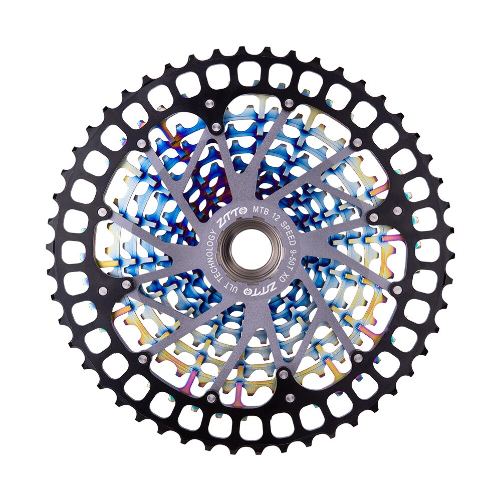 ZTTO Bicycle 11 Speed 9-50T Cassette ULT pro XD Cassette Colorful MTB ZTTO Ultimate pro Cassette Rainbow Ultralight 11s 1199 k7