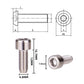 ZTTO Bottle Cage M5*12mm Screw 2PCS Allen Bolt 304 Stainless Steel Hexagon Socket Cylinder Cup Head screws