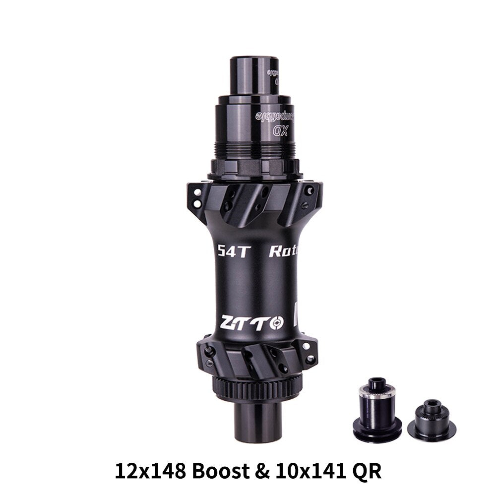 ZTTO M1 148 BOOST Hub Ratchet 28 Hole 54T HG XD MS Body 110x15 148x12 Thru Axle 28h Center Rotor lock Disc Brake Hub