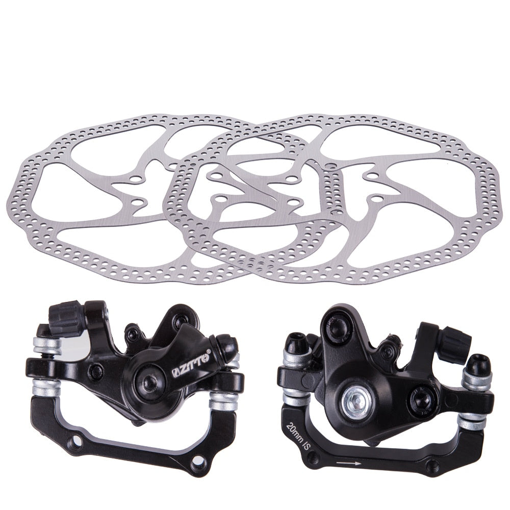 ZTTO Bicycle Front Rear Brake Disc Brake Aluminum Alloy For XC Mountain Bike Mechanical Disc Brake with 160mm Rotor Brake Lever