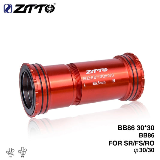 ZTTO BB86 BB92 30mm Press Fit Bottom Brackets 4 Bearings for Road Bike Mountain Frame 92mm 86mm Shell Use 30 Crankset Chainset