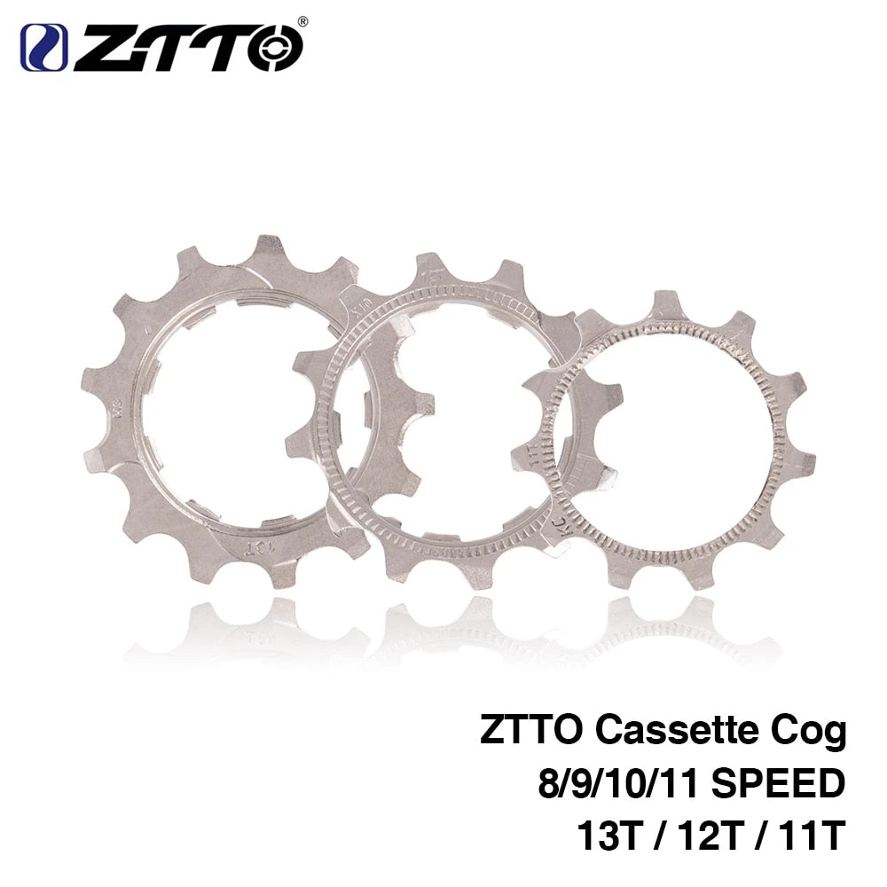 ZTTO Bicycle Parts MTB Road Bike Bicycle Cassette Cog 8 9 10 11 Speed 11T 12T 13T Freewheel Parts for ZTTO K7 Cassette 1pcs