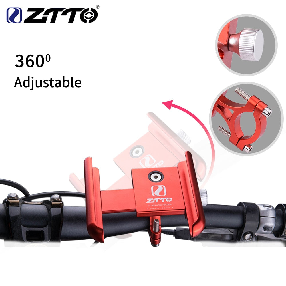 ZTTO Bicycle Mobile Phone Holder Full Cover Motorcycle Universal Mount 22.2 31.8 25.4 Handlebar MTB Cell Holder Road bike M365