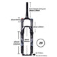 ZTTO 120mm Travel Air Fork 26 27.5 Inch Forged Thru Axle QR Quick Release Suspension Straight Tapered Tube MTB Bicycle Bike Fork
