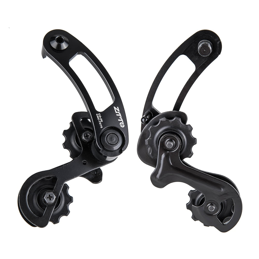 ZTTO E-bike Bicycle Single Speed Derailleur Bicycle Chain Tensioner For  hanger Mount dropout Adjustable Pulley jockey wheel