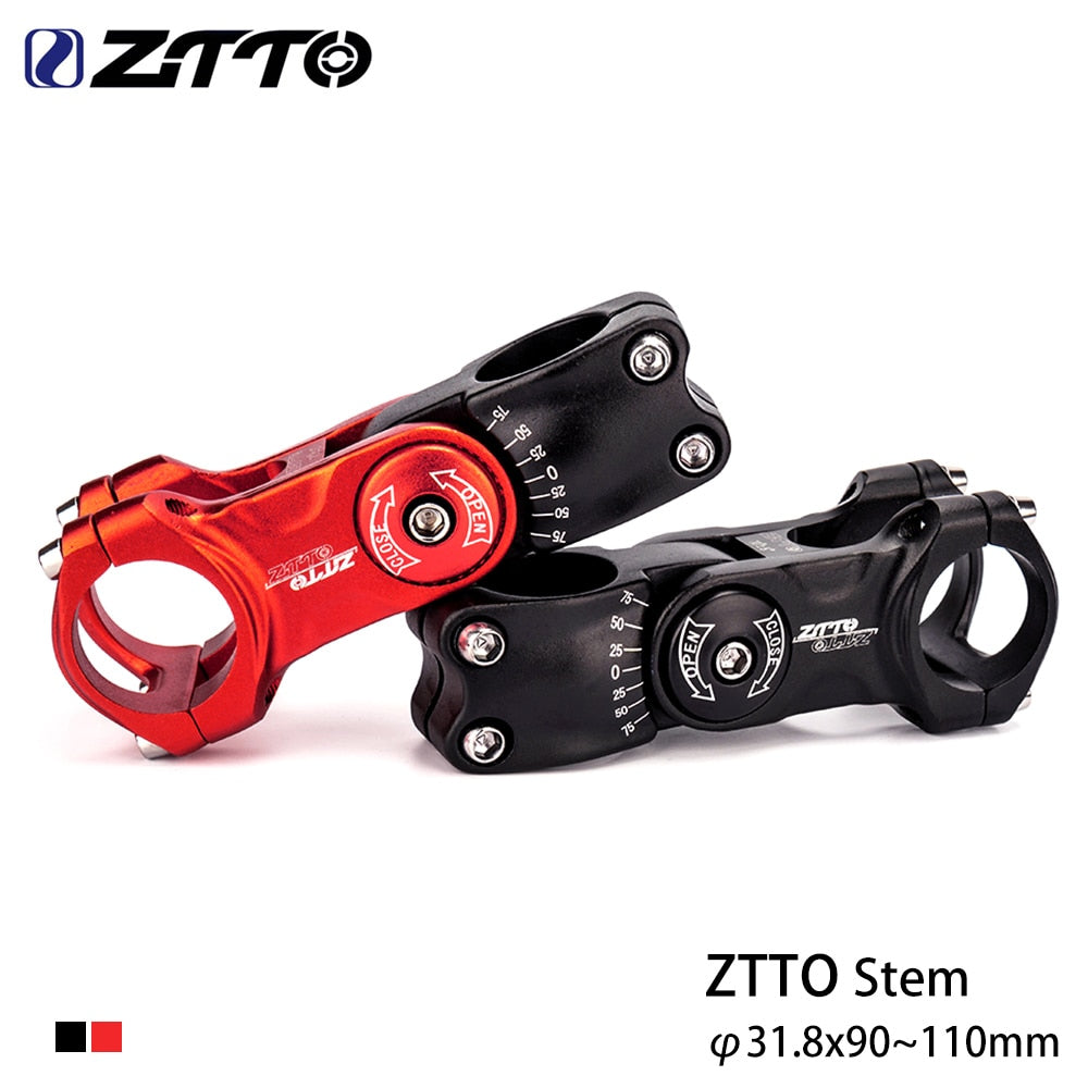 ZTTO Bicycle 70mm 90 100 Adjustable Stem 31.8mm fiting stem for XC MTB Mountain Road City Bike Handle Bar Stem Cycling part