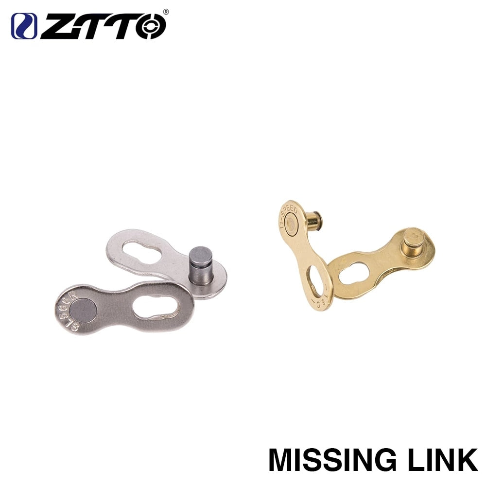 ZTTO Bicycle Chain Master Link Power 11 Speed 10 Missing 8s 9s Quick Link 10s 11s Silver Gold Fit for MTB Road Bike 1 Pair