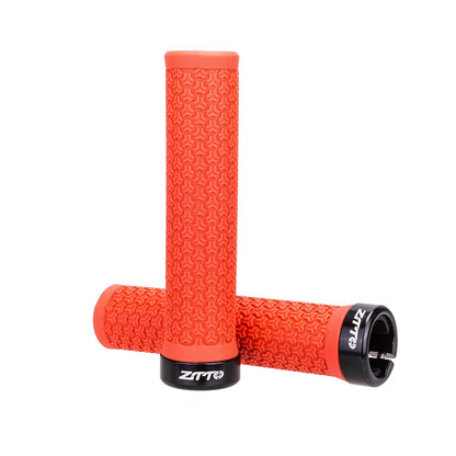 ZTTO MTB Grips Mountain Bike Lockable Aluminum Clamp Grip Lock On Anti-Slip Rubber Bicycle Shock-Proof Handle AG13