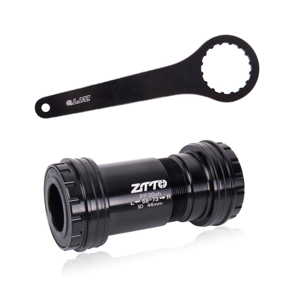 ZTTO PF30 24mm Press Fit Bottom Brackets CERAMIC Thread Lock System Bicycle 46mm For MTB Road Bike 24 Crankset Chainset